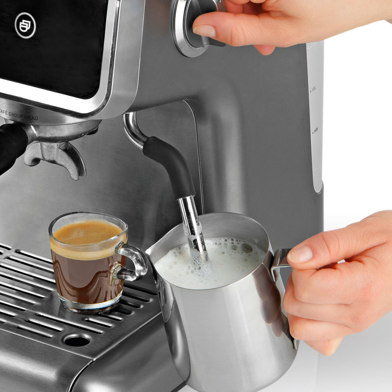 ESPRESSO-GRIND-PROFESSION Espresso-Siebträgermaschine mit Mahlwerk - 15 bar