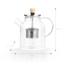 TEEKANNE Glaskanne mit Teesieb - 1,5 l
