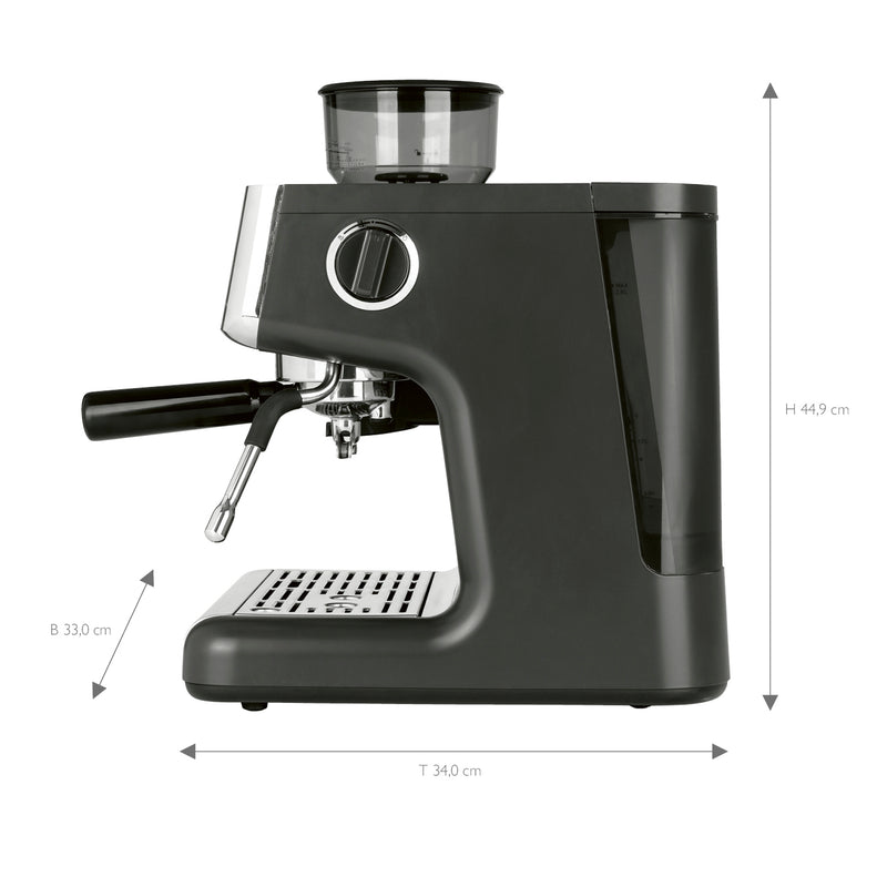 ESPRESSO-GRIND-EXPERT Espresso-Siebträgermaschine mit Mahlwerk - 15 bar